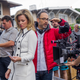David Wain on set with Elizabeth Banks (Photo: Saeed Adyani/Netflix)